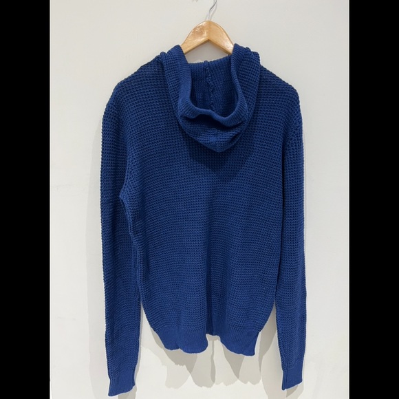 RQRD Mens Knit Sweater. Recycled Cotton Robin Egg Blue - Picture 5 of 8